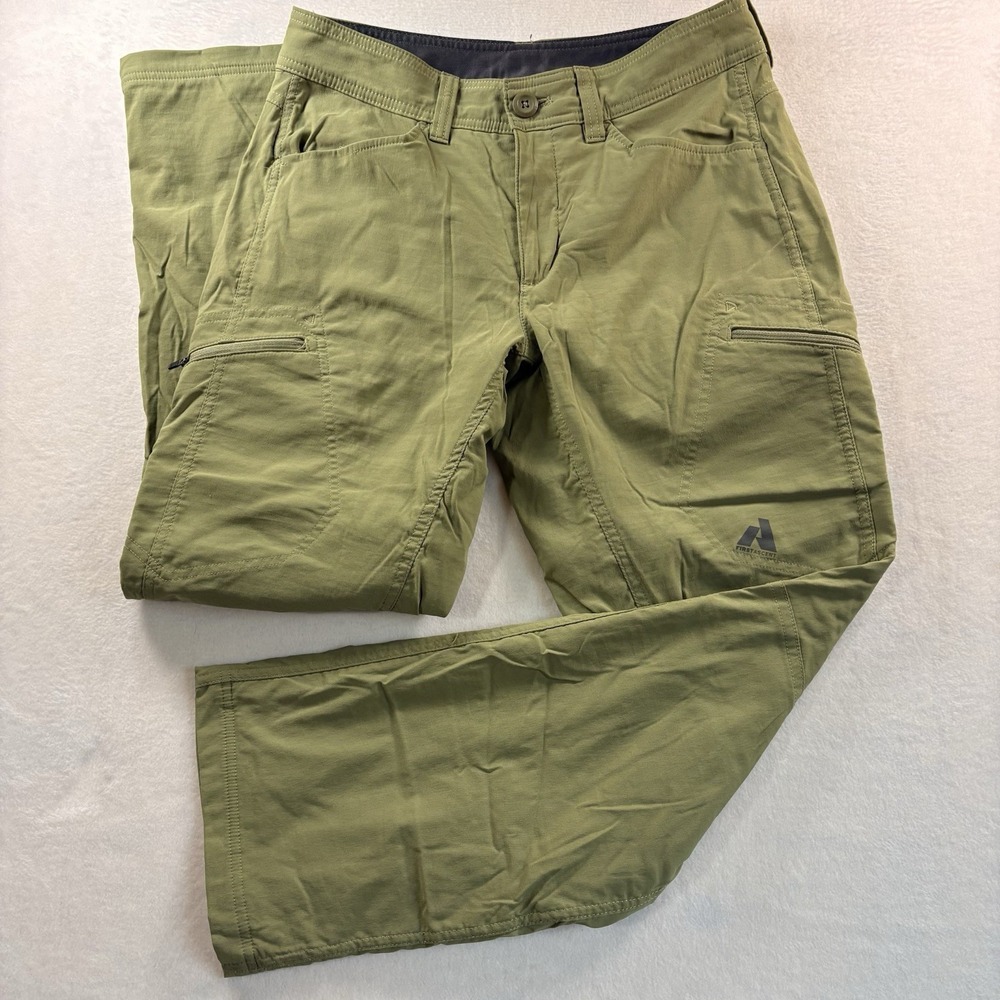 Eddie Bauer First Ascent Guide Pro Fleece Lined Pants Mens 30x30 Green Hiking